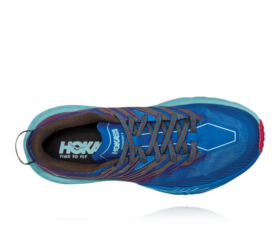 Hoka One One Trail Schoenen Dames - Speedgoat 4 - Blauw - AF2086759